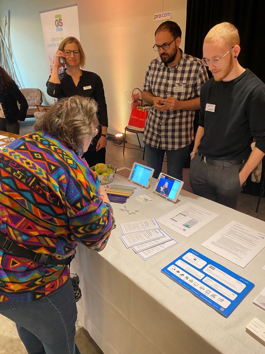 PROCOM Deaf Messe 2023 Videodolmetschen