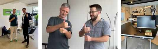 Gebaerensprache im Radio 32 Studio